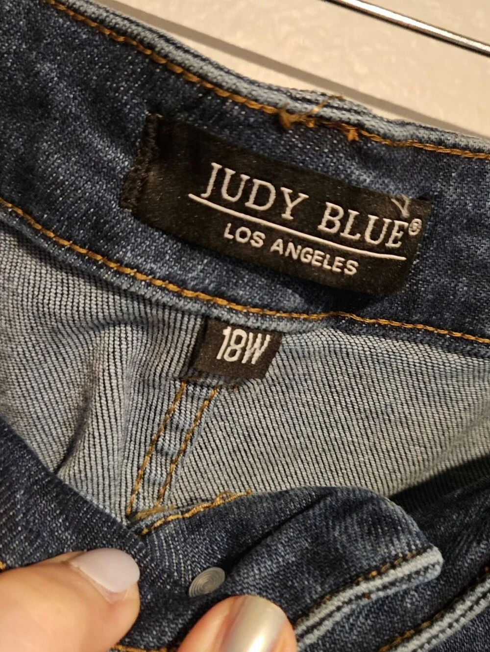 Judy Blue "Cortney" High Rise Straight Wide Cargo Jeans in Dark Wash Size 18W - Picture 9 of 16